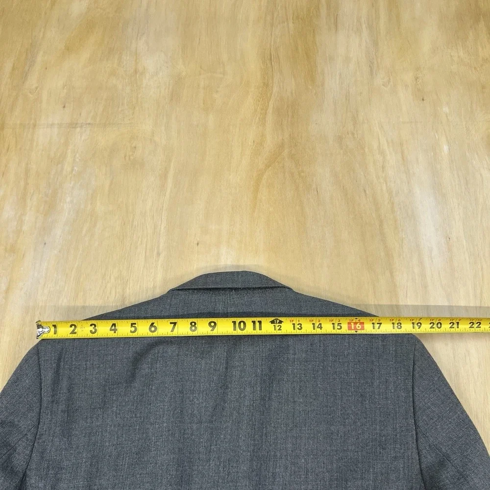 Banana Republic Blazer Jacket Sport Coat‎ Mens 46R Tailored Slim Fit Wool Gray